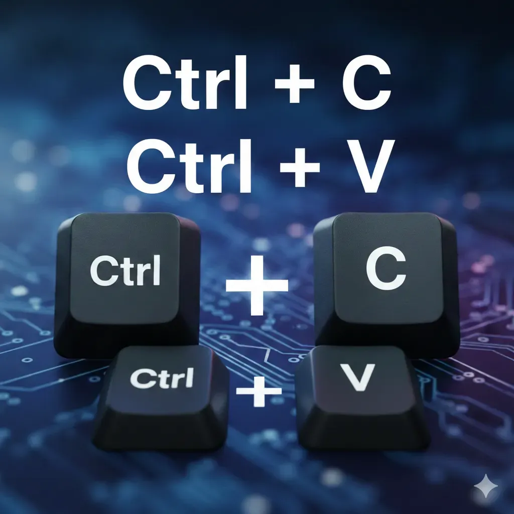 ctrl + c ctrl + v