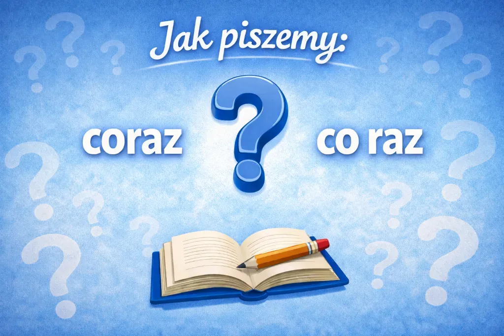 Coraz czy co raz jak piszemy